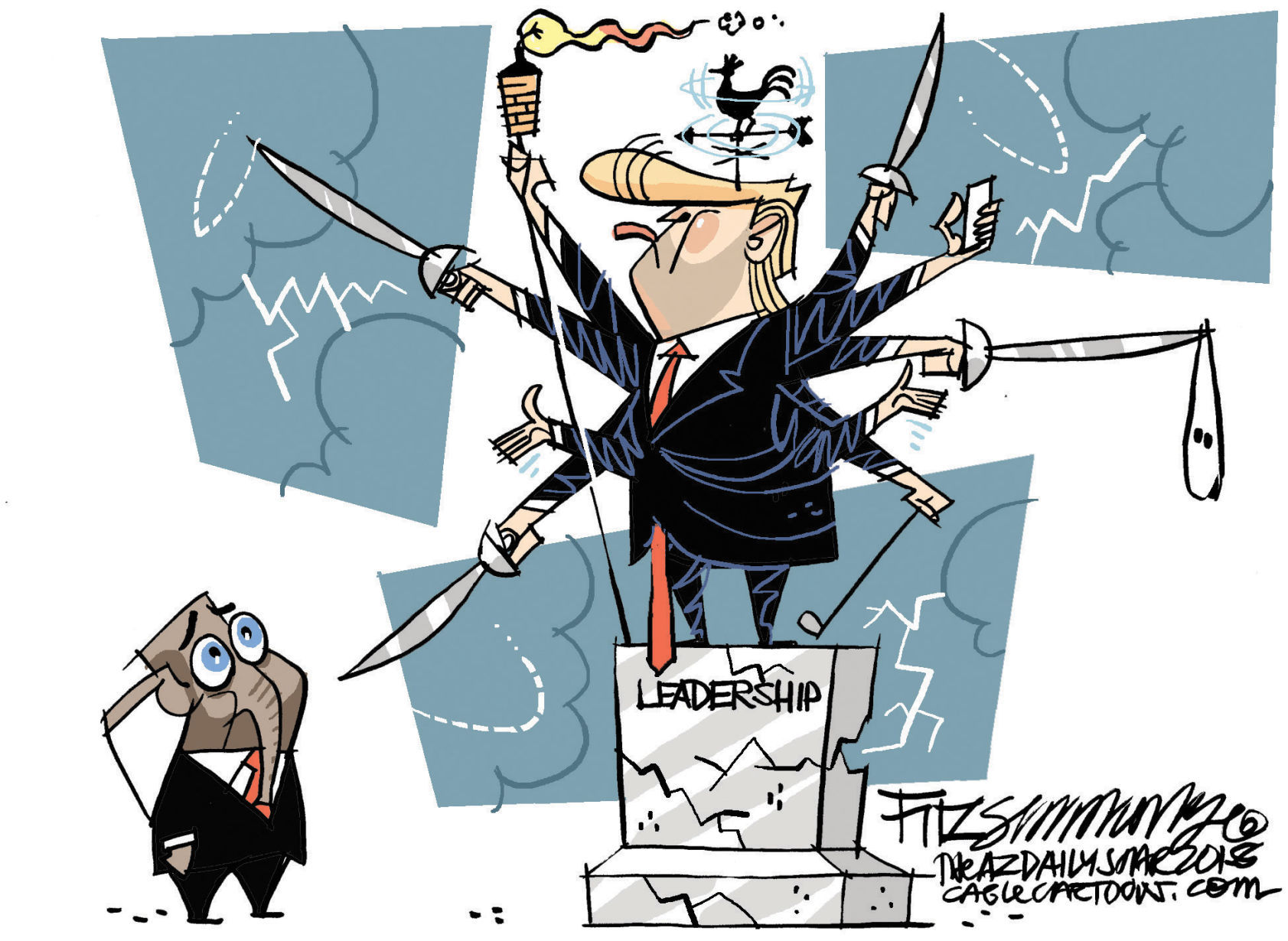 Daily Fitz Cartoon: Leadership